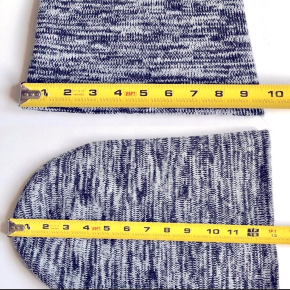 VICTORIA SECRET PINK Beanie Marled BLACK GRAY HEATHER Women’s - Picture 8 of 15